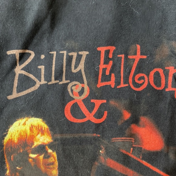 Vintage 2003 Billy Joel & Elton John tour T-shirt XXL NWOT concert black - Picture 3 of 8